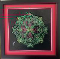 Round Scroll framed