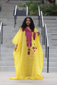 Image 2 of NANI BUBU (Yellow/Burgundy)