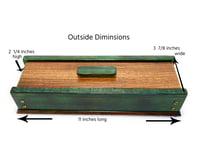 Image 4 of Exotic Zebra Wood with Pine using Pyrolysis Shou Sugi Ban Technique, Knife Rustic Box