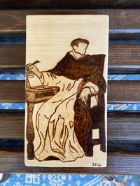 Image 2 of LIMITED EDITION St Thomas Aquinas - Basswood Icon *Only 1 left*