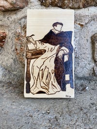 Image 3 of LIMITED EDITION St Thomas Aquinas - Basswood Icon *Only 1 left*