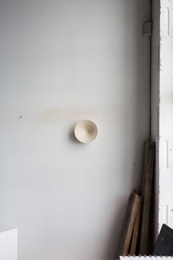 Photo of S Convex Bowl II, Wall Mounted / Bone White