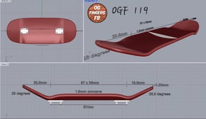 Image of OGF Max Fingerboard  plus Free curb