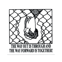 Image 1 of THE WAY OUT IS THROUGH STICKER