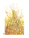 YELLOW ABSTRACT NO.01 - PRINT