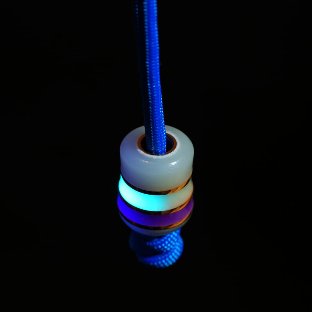 Axion Particle EDC lanyard beads (GLOW)