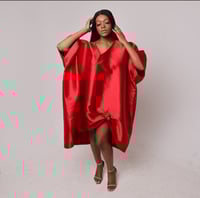 Image 1 of RYGYNA  SHORT KAFTAN (RED)