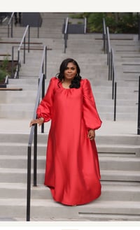 Image 2 of QUEEN  DRESS (RED)