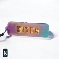 Image 2 of Cussword keychain "Bitch"