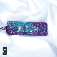 Image 3 of Cussword keychain "Bitch"