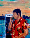 Tony on the phone prints