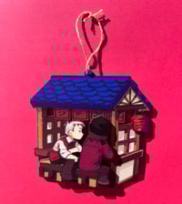 Image 1 of Akihiko and Shinji Wooden Charm 🍜🍥