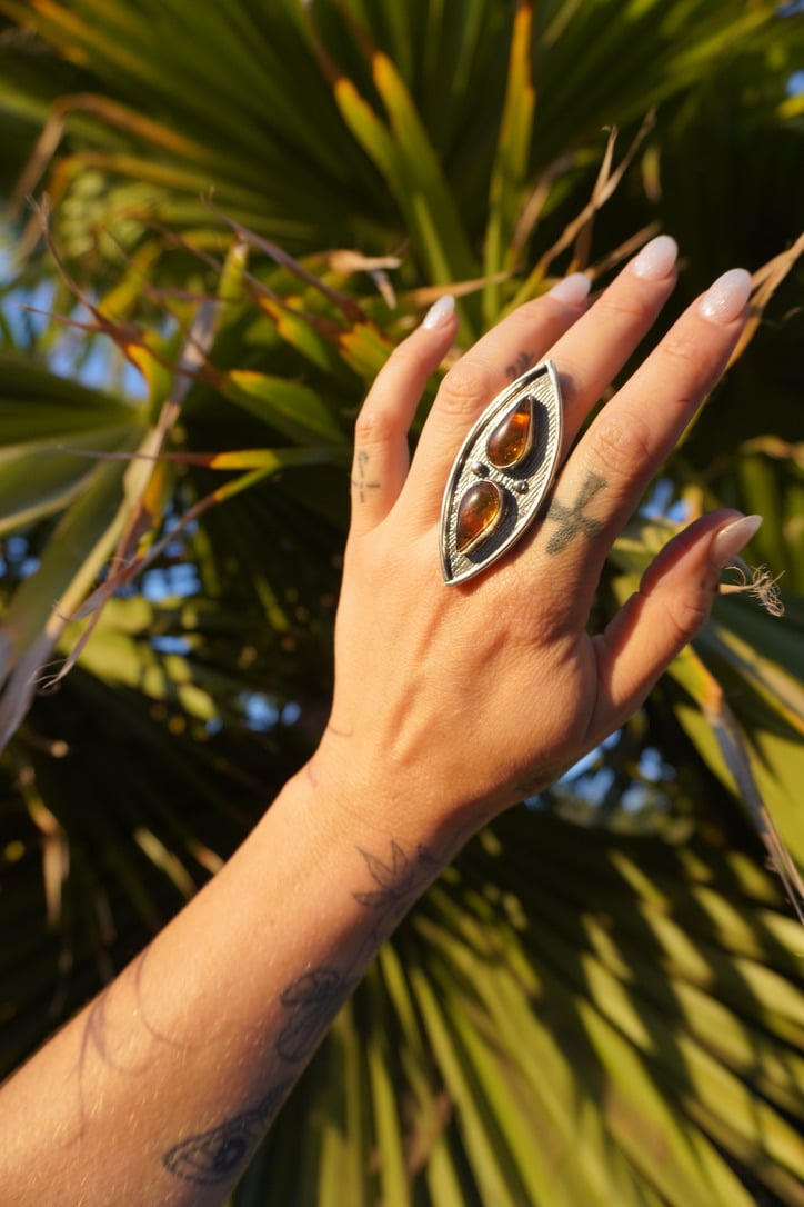 Amber Ring (size 7.75)