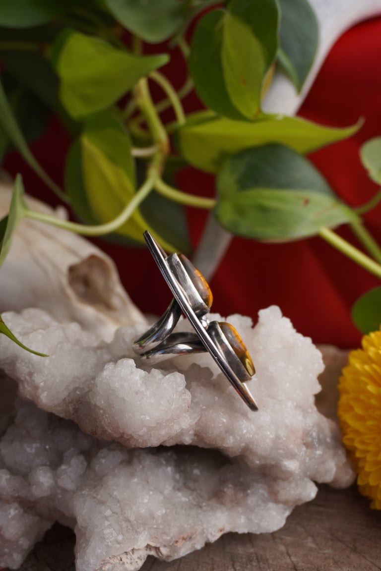 Amber Ring (size 7.75) Image 3