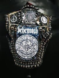 Image 2 of CUSTOM MADE MENS DENIM METAL BATTLE VESTS 