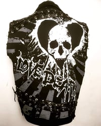 Image 10 of CUSTOM MADE MENS DENIM METAL BATTLE VESTS 