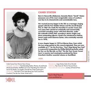 Image of Candi Staton - Can't Stop Being Your Fool / You Bet Your Sweet Love - In stock now!