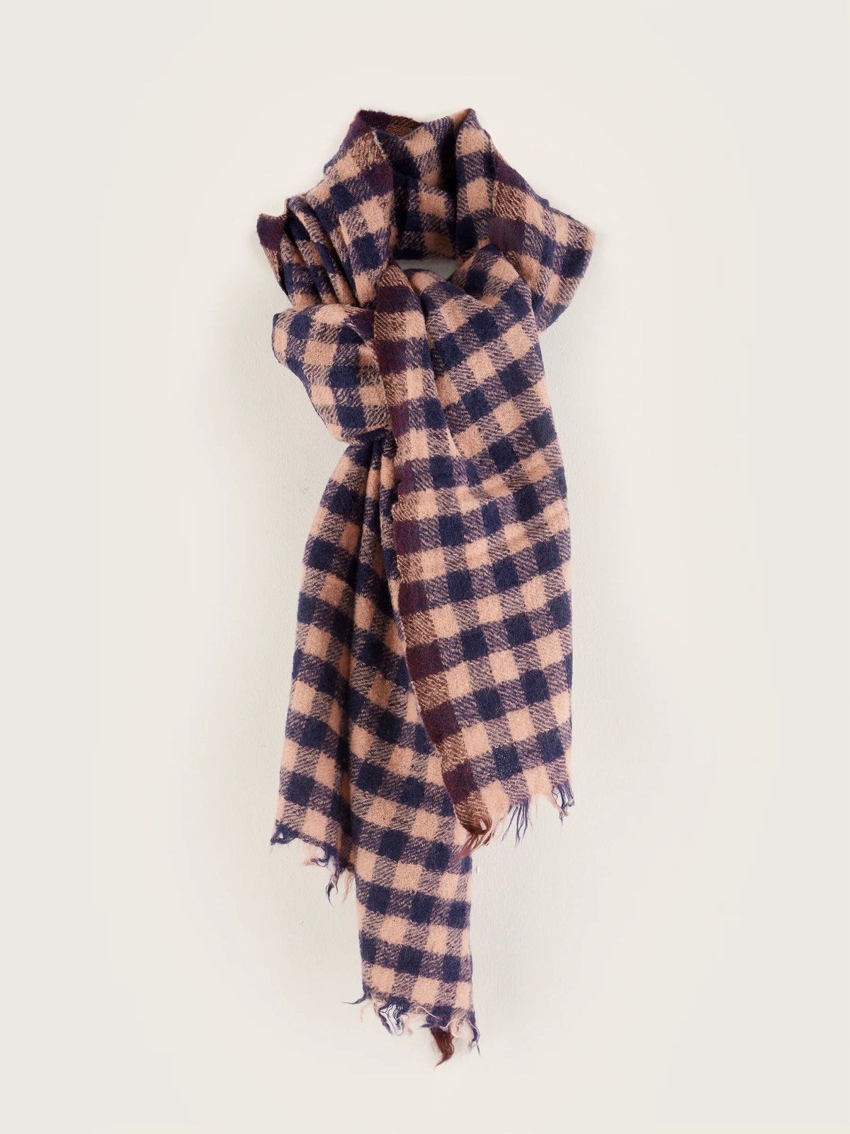 Image of Checked Baby Wool Scarf