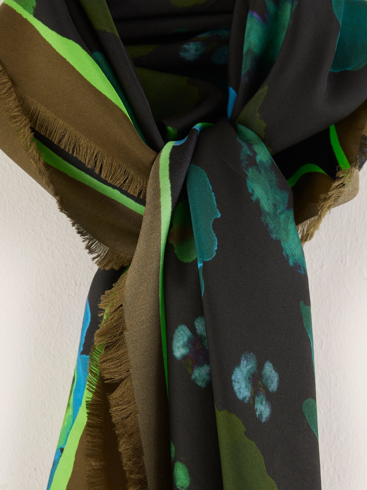 Image of Fall Flowers Silk Scarf