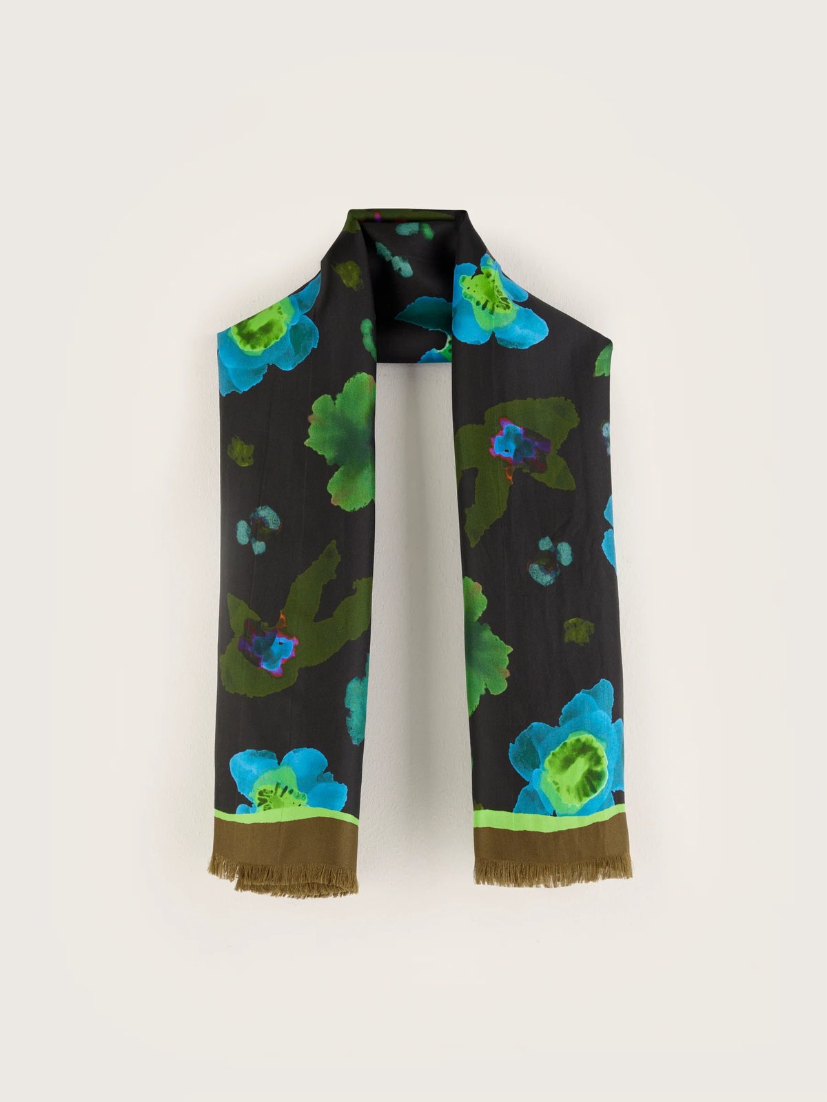 Image of Fall Flowers Silk Scarf