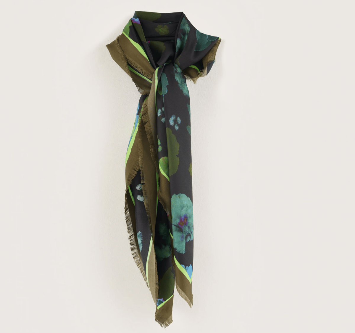 Image of Fall Flowers Silk Scarf