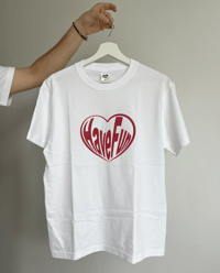 Image 3 of HF red heart tee