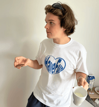 Image 4 of HF blue heart tee