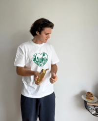Image 4 of HF green heart tee 