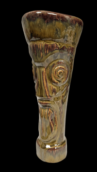 Image 1 of Katiki ARTIST SERIES Castaways No.1 Tiki Mug Artist Proof 1/1 (Olive/Brown) FREE SHIPPING