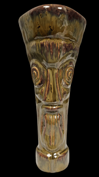 Image 2 of Katiki ARTIST SERIES Castaways No.1 Tiki Mug Artist Proof 1/1 (Olive/Brown) FREE SHIPPING