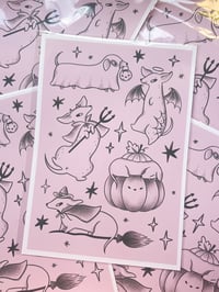 Image 2 of Spooky Sausages A4 Print