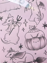 Image 3 of Spooky Sausages A4 Print