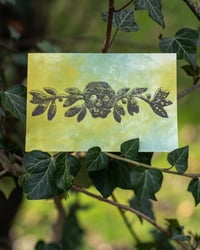 Image 1 of BOTANICAL SKULL - JAPANESE PAPER PRINT