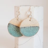 Image 1 of Waternish Sand Earrings - Coral Beach