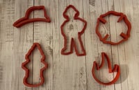 Image 1 of 🚒🍪 Firefighter Cookie Cutters set of five