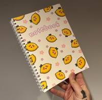 Image 1 of A5 Spiral Bound Lemon Notebook
