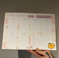 A4 Lemon Weekly Desk Planner Pad