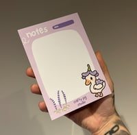A6 Lavender Ducky Notepad