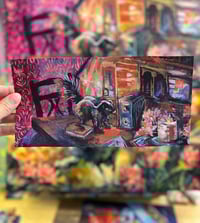 PRINT of "Late to the Party" skunk