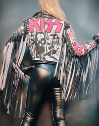 Image 1 of KISS GOD OF THUNDER FRINGED JACKET