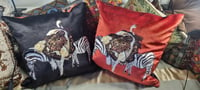 Ostridge and Zebra Cushion