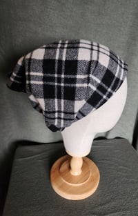 Image 1 of Black & White Plaid Wool Headcover