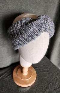 Image 1 of Grey Wool Ear Warmer Headband