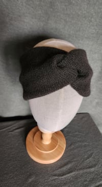Image 1 of Olive Green Wool Ear Warmer Headband 
