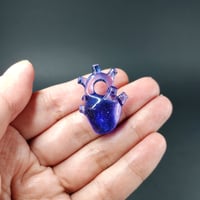 Image 2 of Purple blue heart pendant 