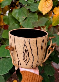 Image 3 of Golden Gilled Tree Stump Planter