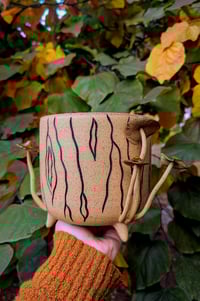 Image 1 of Golden Gilled Tree Stump Planter