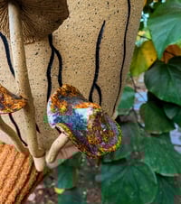 Image 4 of Golden Gilled Tree Stump Planter