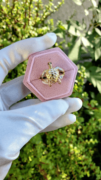 Image 1 of Tri-tone Turtle Ring