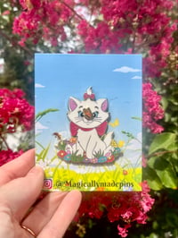Image 1 of Pretty Kitty with pin on pin butterfly 
